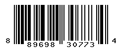 UPC barcode number 889698307734