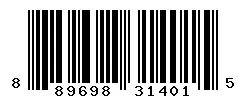 UPC 889698314015 barcode image
