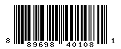 UPC barcode number 889698401081