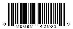 UPC barcode number 889698428019