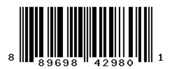 UPC barcode number 889698429801