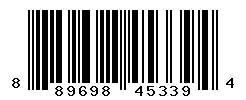 UPC 889698453394 barcode image