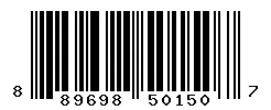 UPC 889698501507 barcode image