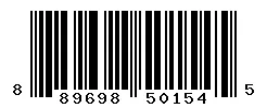 UPC 889698501545 barcode image