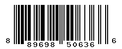 UPC 889698506366 barcode image