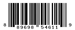UPC 889698546119 barcode image