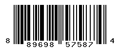 UPC barcode 889698575874