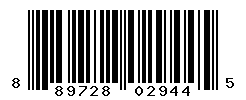 UPC barcode number 889728029445
