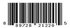 UPC barcode 889728212205