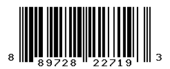 UPC barcode number 889728227193