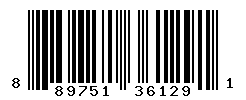 UPC barcode number 889751361291