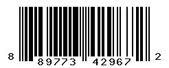 upc 889773429672 barcode image