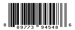 UPC barcode number 889773945486