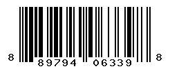 UPC barcode number 889794063398