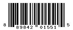 UPC barcode number 889842015515