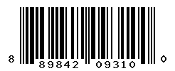 UPC barcode number 889842093100