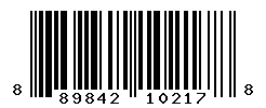 UPC barcode number 889842102178