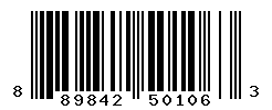 UPC barcode number 889842501063