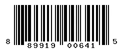 UPC barcode 889919006415