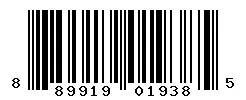 UPC barcode 889919019385