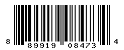 UPC barcode number 889919084734