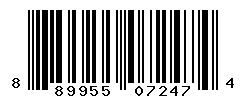 UPC barcode number 889955072474