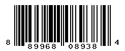 UPC barcode number 889968089384