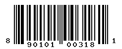 UPC barcode number 8901014003181