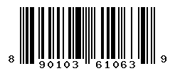 UPC barcode number 8901030610639