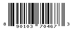 UPC barcode number 8901030704673