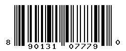 UPC barcode number 8901314077790