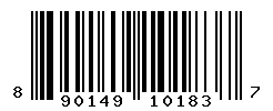 UPC barcode number 8901491101837
