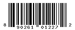 UPC barcode number 8902618012272