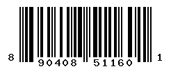 UPC barcode number 8904083511601