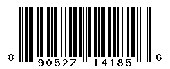 UPC barcode number 890527141856