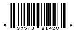 UPC barcode number 890573814285