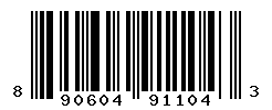 UPC barcode number 8906049911043