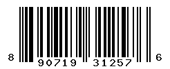 UPC barcode number 890719312576