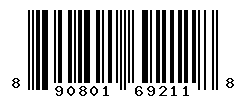 UPC barcode number 8908013692118