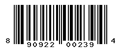 upc 890922002394 barcode image