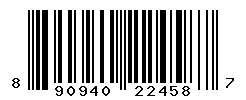 UPC barcode number 890940224587