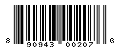 UPC barcode number 890943002076