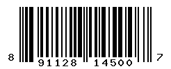 UPC barcode number 891128145007