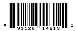 UPC barcode number 891128148190