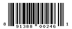 UPC barcode number 891388002461