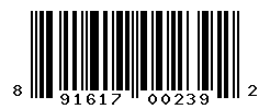 upc 891617002392 barcode image