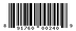 UPC barcode number 891760002409