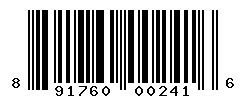 UPC barcode number 891760002416