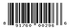 UPC barcode number 891760002966
