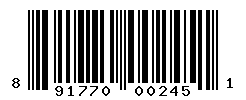 UPC barcode number 891770002451